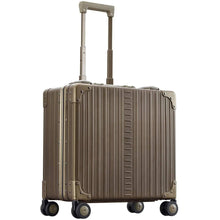 Load image into Gallery viewer, Aleon 17" Aluminum Deluxe Wheeled Business Case - Front Left Quarter Bronze