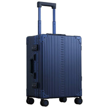 Load image into Gallery viewer, Aleon 21" Aluminum Carry On w/Shirt & Pant Packer - Front Left Quarter Sapphire