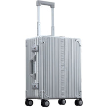 Load image into Gallery viewer, Aleon 21" Aluminum Carry On w/Shirt & Pant Packer - Front Left Quarter Platinum