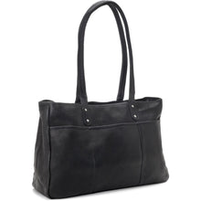 Load image into Gallery viewer, LeDonne Leather Traveler Tote - Frontside Black
