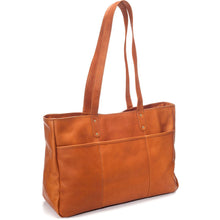Load image into Gallery viewer, LeDonne Leather Traveler Tote - Frontside Tan