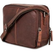 Load image into Gallery viewer, Jack Georges Voyager Double Zippered Crossbody Bag - Rear Back Quarter