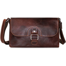 Load image into Gallery viewer, Jack Georges Voyager Emma Petite Crossbody Bag - Frontside Brown