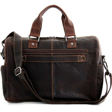 Load image into Gallery viewer, Jack Georges Voyager Zippered Briefcase With Front Flap Pocket - Rearview