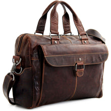 Load image into Gallery viewer, Jack Georges Voyager Zippered Briefcase With Front Flap Pocket - Right Front Quarter