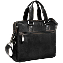 Load image into Gallery viewer, Jack Georges Voyager Professional Zippered Briefcase - Frontside Black