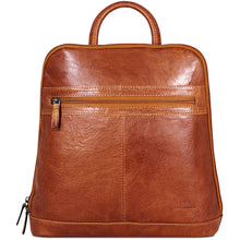 Load image into Gallery viewer, Jack Georges Voyager Adele Slim Backpack - Frontside Honey