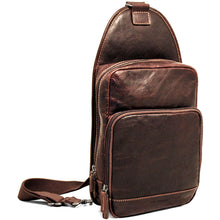 Load image into Gallery viewer, Jack Georges Voyager Sling Bag - Frontside Brown