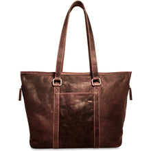 Load image into Gallery viewer, Jack Georges Voyager Shopper Tote - Frontside Brown