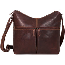 Load image into Gallery viewer, Jack Georges Voyager Uptown HoBo Bag - Frontside Brown