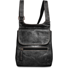 Load image into Gallery viewer, Jack Georges Voyager Slim Crossbody Bag - Frontside Black