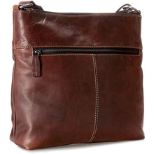 Load image into Gallery viewer, Jack Georges Voyager Zippered Crossbody HoBo Bag - Rearview