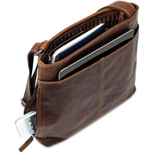 Load image into Gallery viewer, Jack Georges Voyager Small Zippered Crossbody Bag - Interior Full