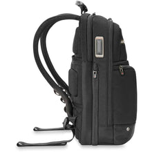 Load image into Gallery viewer, Briggs & Riley Slim Expandable Backpack - side profile view