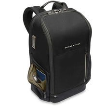 Load image into Gallery viewer, Briggs & Riley HTA Medium Wide Mouth Backpack - side pocket