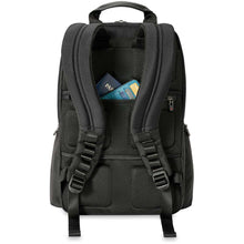 Load image into Gallery viewer, Briggs & Riley HTA Medium Cargo Backpack - rear stash pocket