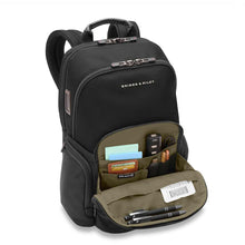 Load image into Gallery viewer, Briggs & Riley HTA Medium Cargo Backpack - front organizer pocket