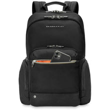 Load image into Gallery viewer, Briggs & Riley HTA Medium Cargo Backpack - front zip pocket