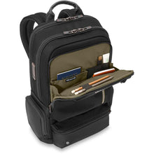 Load image into Gallery viewer, Briggs & Riley HTA Large Cargo Backpack - front organizer pocket