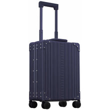 Load image into Gallery viewer, Aleon 20" Aluminum Vertical Business Carry On - Front Left Quarter Sapphire
