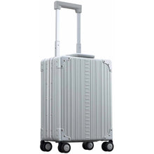 Load image into Gallery viewer, Aleon 20" Aluminum Vertical Business Carry On - Front Left Quarter Platinum
