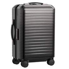 Load image into Gallery viewer, Mon Carbone Black Diamond Carbon Fiber Zippered Closure Carry On - carbon fiber shell
