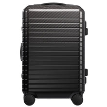 Load image into Gallery viewer, Mon Carbone Black Diamond Carbon Fiber Zippered Closure Carry On - top and side lift handles