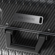 Load image into Gallery viewer, Mon Carbone Black Diamond Carbon Fiber Frame Closure Carry On - mon carbone badging