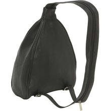 Load image into Gallery viewer, LeDonne Leather Ladies Sling Backpack - Rearview