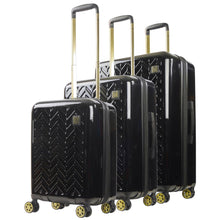 Load image into Gallery viewer, Ful Groove Expandable Hardside Spinner 3 Pc Luggage Set - profile view