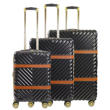 Load image into Gallery viewer, Stella Hardside Spinner 3-Piece Luggage Set - Black
