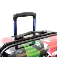 Load image into Gallery viewer, Britto Butterfly TRANSPARENT 3pc Spinner Luggage Set - Top Handle