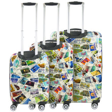 Load image into Gallery viewer, Disney Stamps 3pc Expandable Spinner Luggage Set - back
