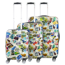 Load image into Gallery viewer, Disney Stamps 3pc Expandable Spinner Luggage Set - stamps