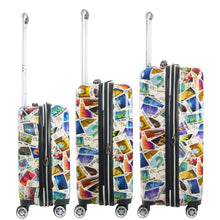 Load image into Gallery viewer, Disney Stamps 3pc Expandable Spinner Luggage Set - expansion zipper