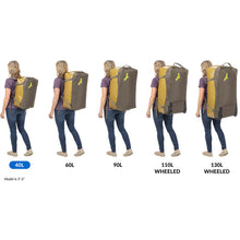 Load image into Gallery viewer, Eagle Creek Migrate Duffel Bag 40L - backpack size chart