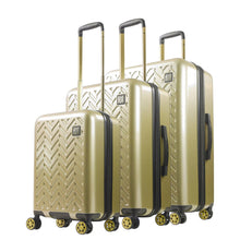 Load image into Gallery viewer, Ful Groove Expandable Hardside Spinner 3 Pc Luggage Set - profile view