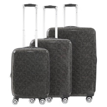 Load image into Gallery viewer, Hello Kitty Pose All Over 3 pc Spinner Luggage Set - Black