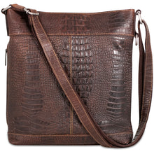 Load image into Gallery viewer, Jack Georges Hornback Croco Crossbody Bag - Rearview