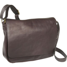 Load image into Gallery viewer, Ledonne Leather Full Flap Over Shoulder Bag