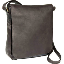 Load image into Gallery viewer, Ledonne Leather Vertical Flap Over Shoulder Bag - Frontside Cafe