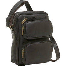 Load image into Gallery viewer, LeDonne Leather Multi Pocket Mens Bag - Frontside Cafe