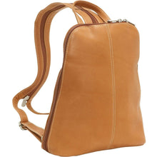 Load image into Gallery viewer, LeDonne Leather U-Zip Women's Sling/Backpack - Frontside Tan