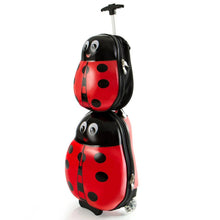 Load image into Gallery viewer, Heys Travel Tots Lady Bug Luggage & Backpack Set - Full Set Stacked