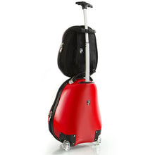 Load image into Gallery viewer, Heys Travel Tots Lady Bug Luggage & Backpack Set - Rearview Stacked