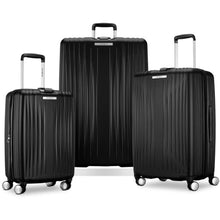 Load image into Gallery viewer, Samsonite Opto 3 Hardside 3 Piece Spinner Set - Full Set Basalt Black