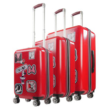 Load image into Gallery viewer, Disney Minnie Mouse Travel Patch 3 pc Luggage Set - side