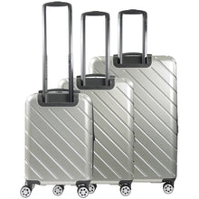 Load image into Gallery viewer, Ful Velocity Expandable Hardside 3pc Spinner Set - Silver back