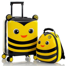 Load image into Gallery viewer, Heys Super Tots Bumble Bee Luggage & Backpack Set - Frontside Set