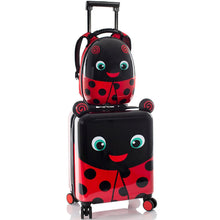 Load image into Gallery viewer, Heys Super Tots Lady Bug Luggage & Backpack Set - Full Set Stacked